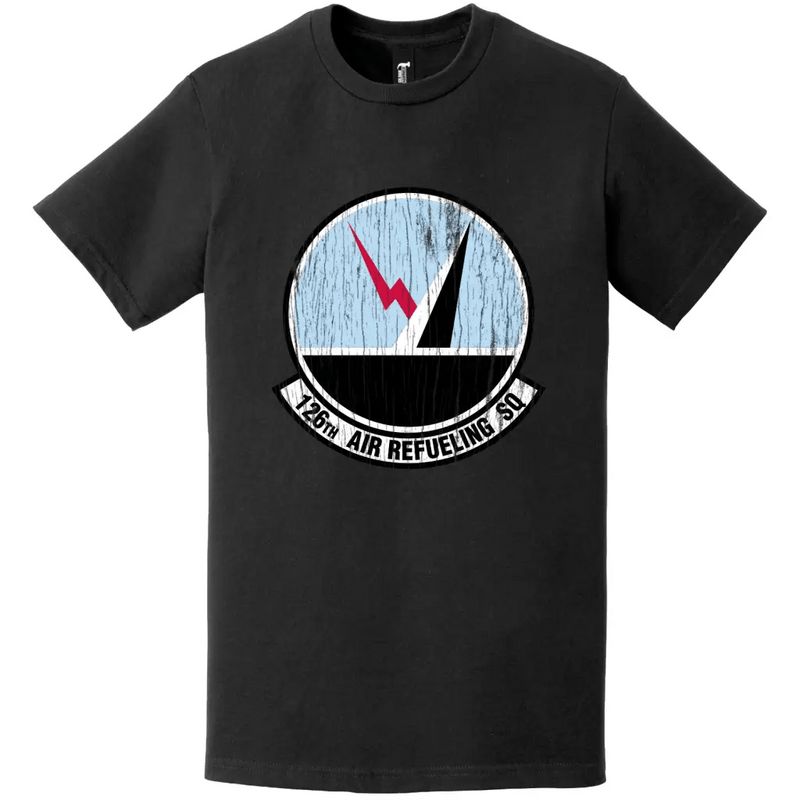 126th Air Refueling Squadron (55th ARS) Distressed Logo T-Shirt