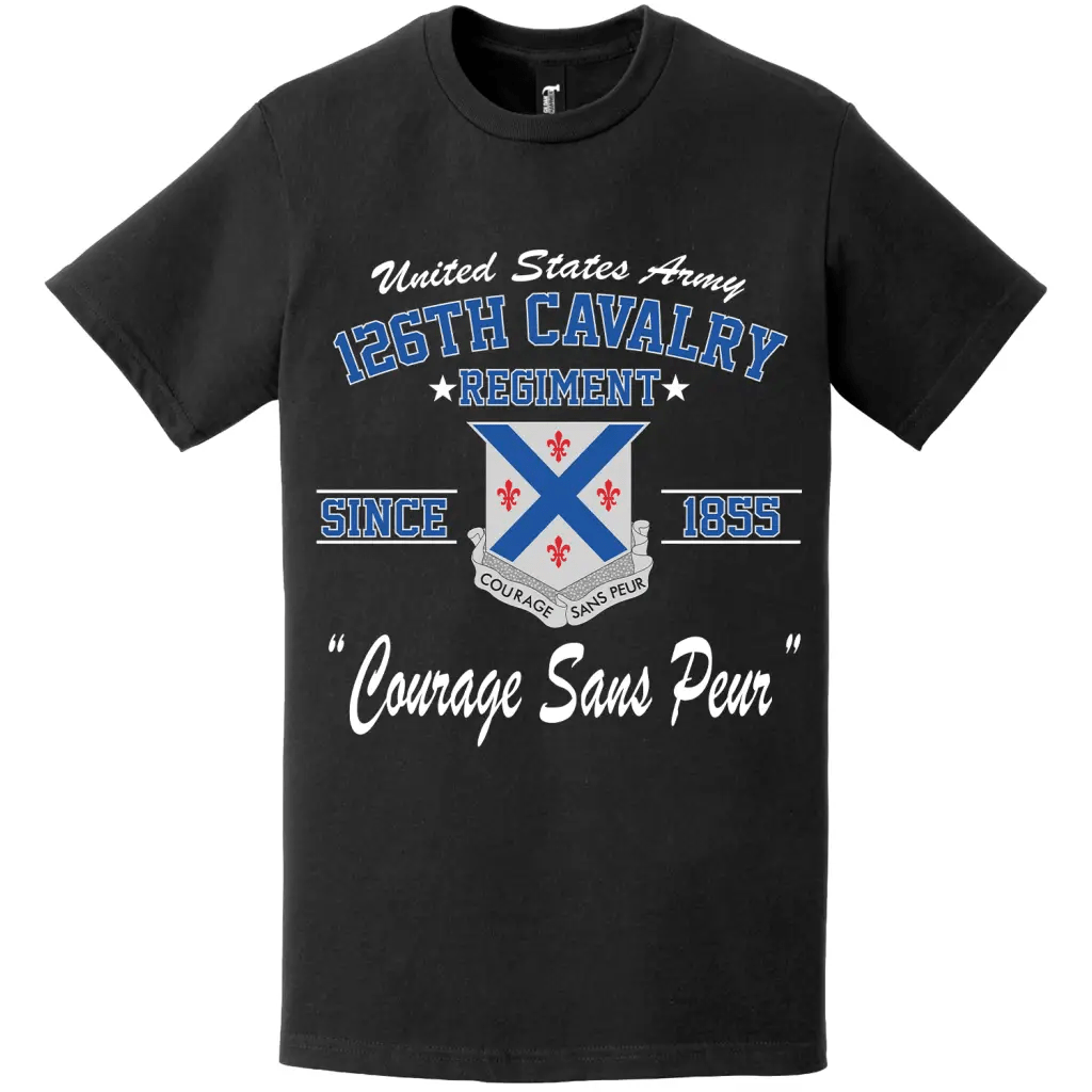 126th Cavalry Regiment Since 1855 Unit Legacy T-Shirt Tactically Acquired   