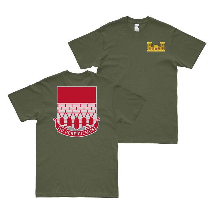 Double-Sided 12th Engineer Battalion Logo T-Shirt Tactically Acquired   