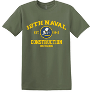 12th Naval Construction Battalion (12th NCB) WW2 Legacy T-Shirt Tactically Acquired   