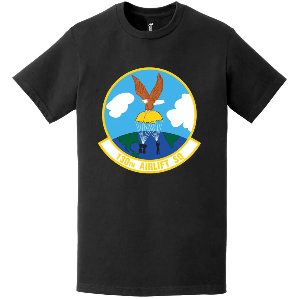 130th Airlift Squadron Logo Emblem T-Shirt Tactically Acquired   