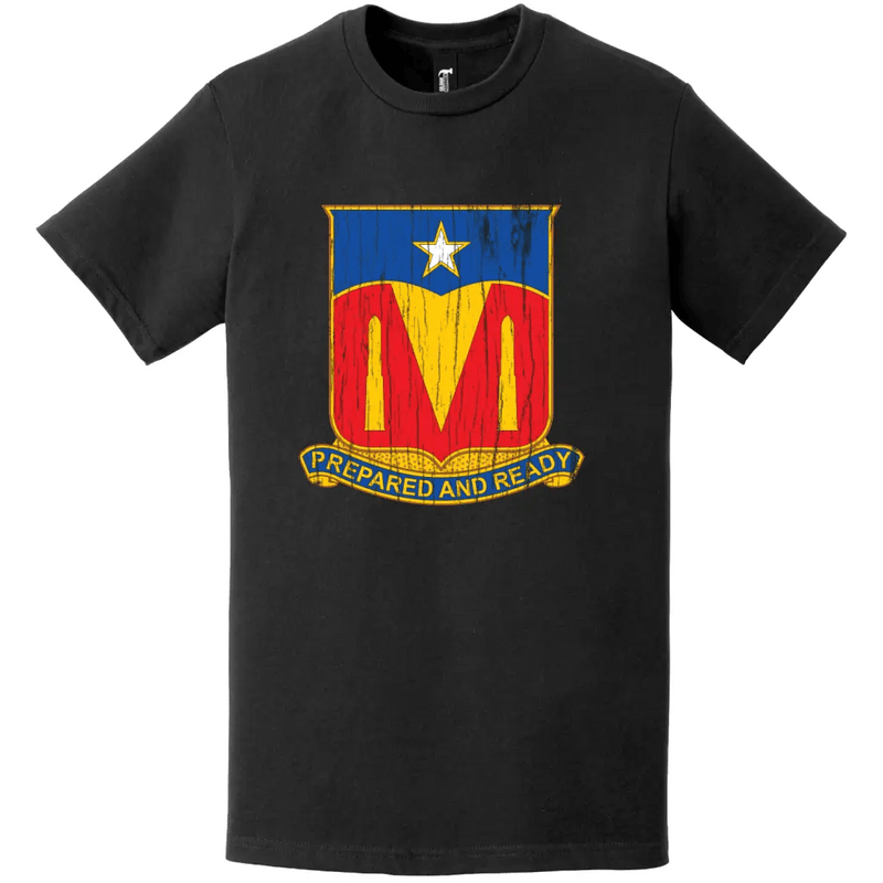 131st Signal Battalion Distressed DUI Logo Emblem T-Shirt