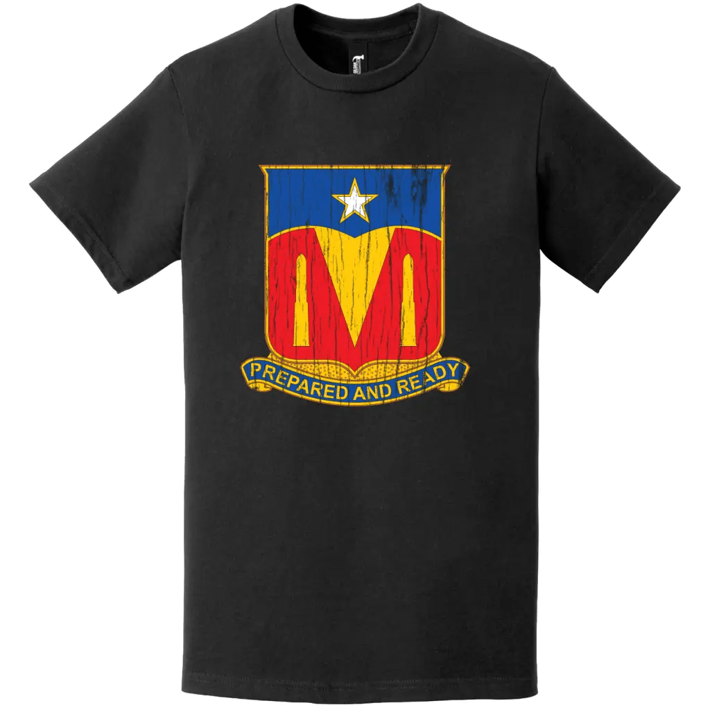 131st Signal Battalion Distressed DUI Logo Emblem T-Shirt Tactically Acquired   