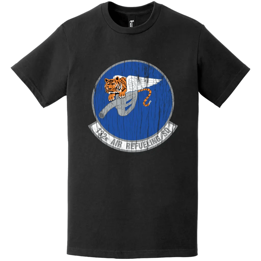 132nd Air Refueling Squadron (55th ARS) Distressed Logo T-Shirt Tactically Acquired   