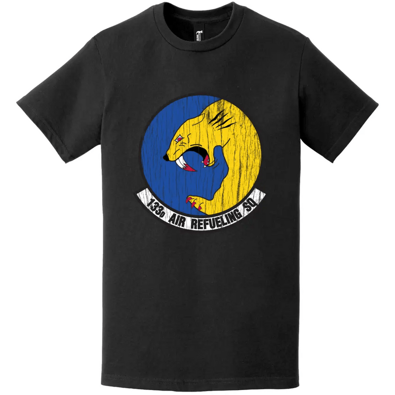 133rd Air Refueling Squadron (55th ARS) Distressed Logo T-Shirt