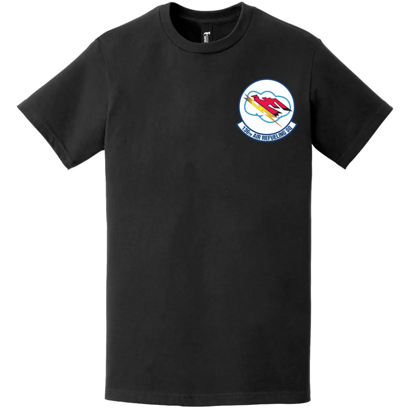 136th Air Refueling Squadron (55th ARS) Logo Left Chest T-Shirt
