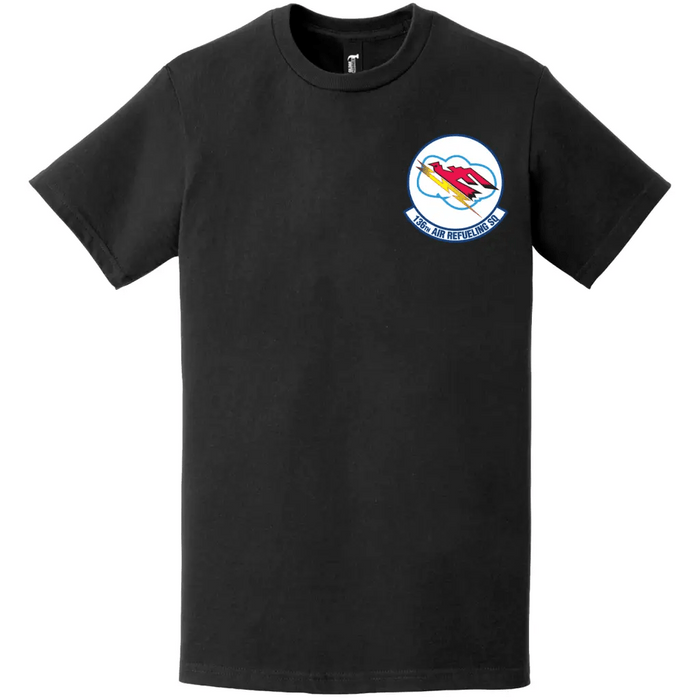 136th Air Refueling Squadron (55th ARS) Logo Left Chest T-Shirt Tactically Acquired   