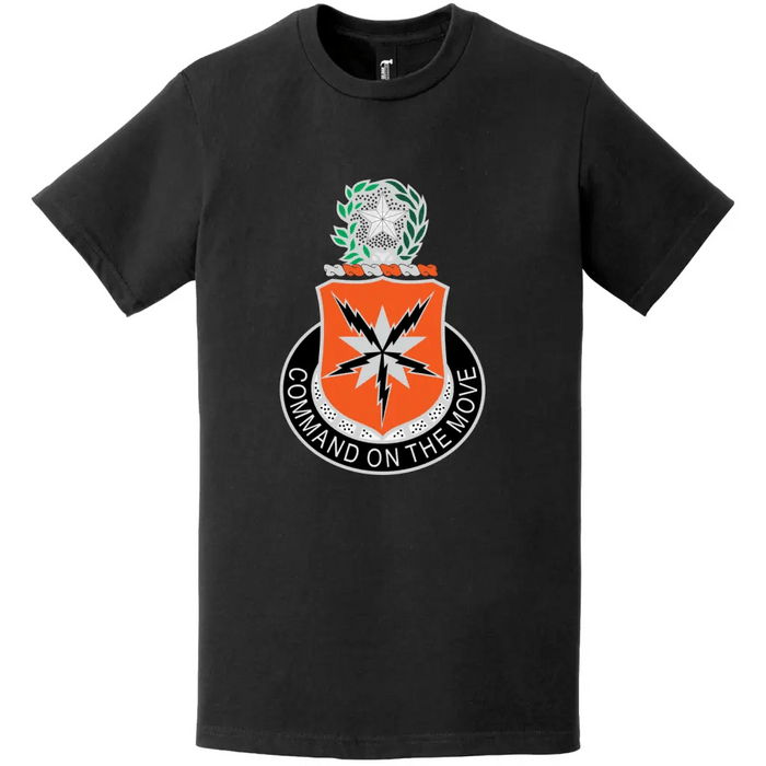 136th Signal Battalion DUI Logo Emblem Insignia T-Shirt Tactically Acquired   