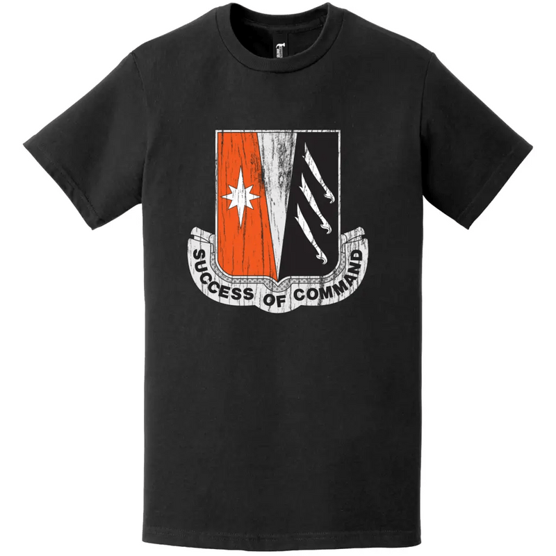 138th Signal Battalion Distressed DUI Logo Emblem T-Shirt