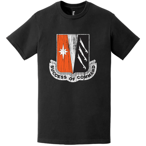 138th Signal Battalion Distressed DUI Logo Emblem T-Shirt Tactically Acquired   