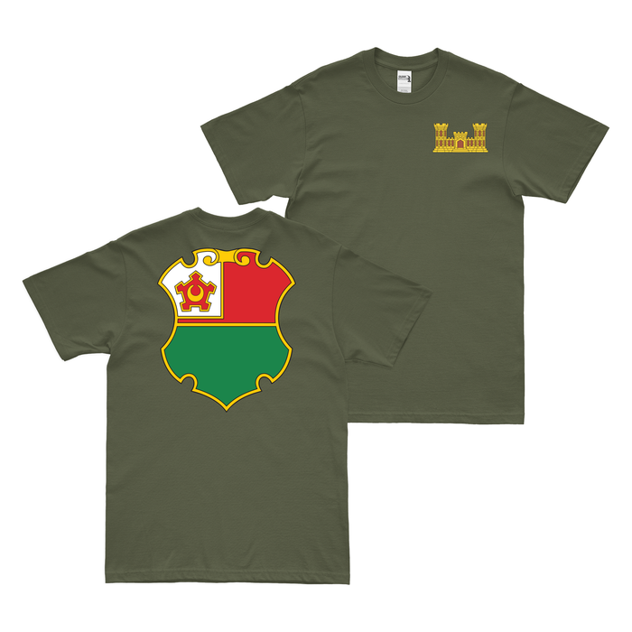 Double-Sided 13th Engineer Battalion Logo T-Shirt Tactically Acquired   