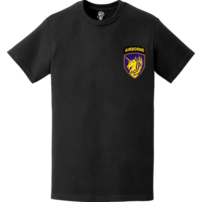 13th Airborne Division Logo Emblem Left Chest T-Shirt Tactically Acquired   