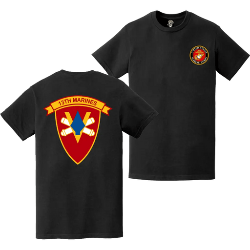 13th Marine Regiment Double-Sided EGA Logo T-Shirt Tactically Acquired   