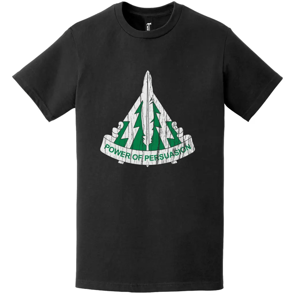 13th PSYOP Battalion Distressed Logo Emblem Insignia T-Shirt Tactically Acquired   