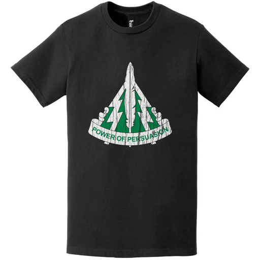 13th PSYOP Battalion Distressed Logo Emblem Insignia T-Shirt Tactically Acquired   