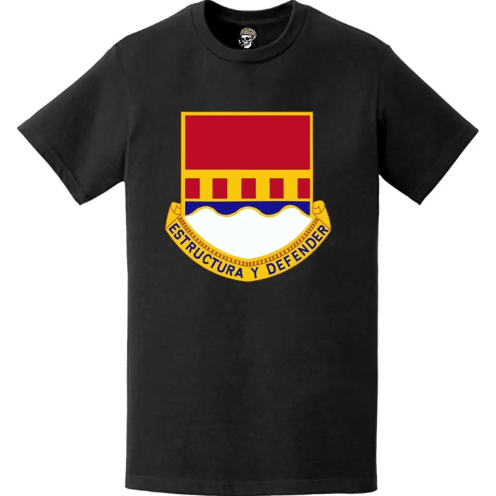 1402nd Engineer Battalion Logo Emblem T-Shirt Tactically Acquired   