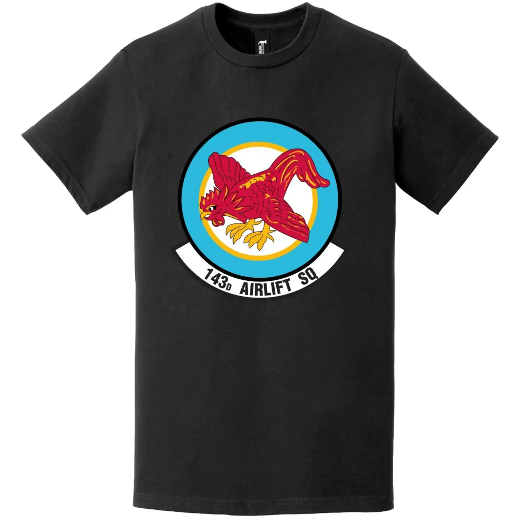 143rd Airlift Squadron Logo Emblem T-Shirt Tactically Acquired   