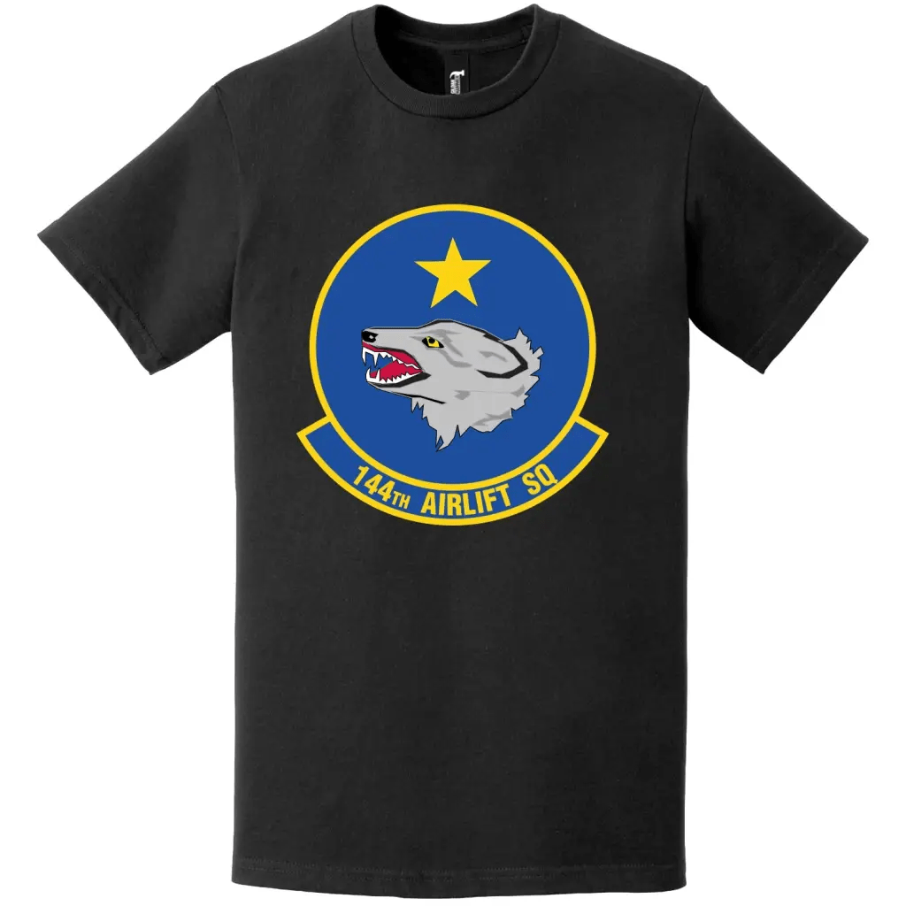 144th Airlift Squadron Logo Emblem T-Shirt Tactically Acquired   