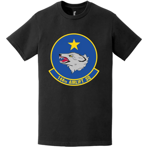 144th Airlift Squadron Logo Emblem T-Shirt Tactically Acquired   