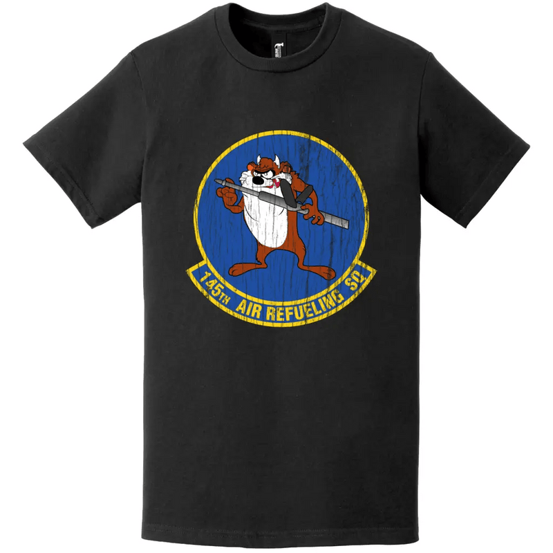 145th Air Refueling Squadron (55th ARS) Distressed Logo T-Shirt