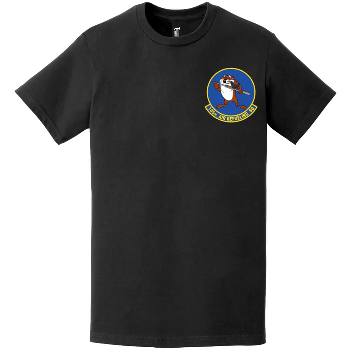 145th Air Refueling Squadron (55th ARS) Logo Left Chest T-Shirt Tactically Acquired   