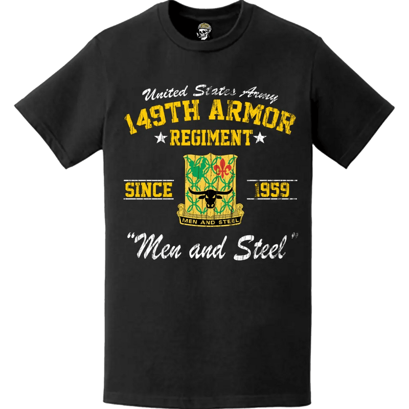 149th Armor Regiment Since 1959 U.S. Army Unit Legacy Distressed T-Shirt