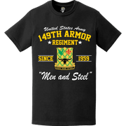 149th Armor Regiment Since 1959 U.S. Army Unit Legacy T-Shirt Tactically Acquired   