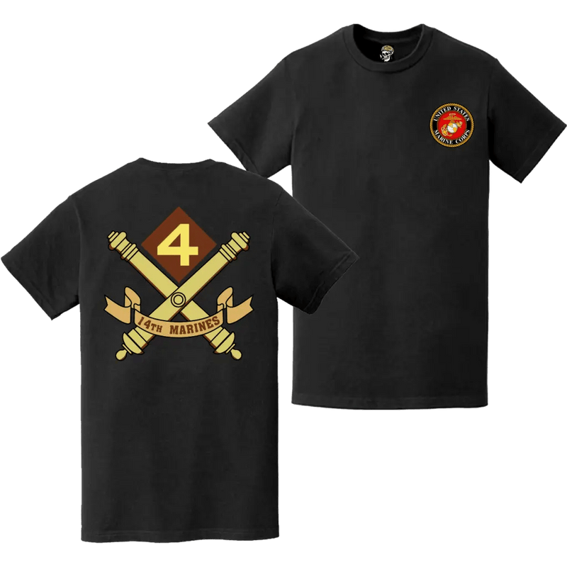 14th Marine Regiment Double-Sided EGA Logo T-Shirt
