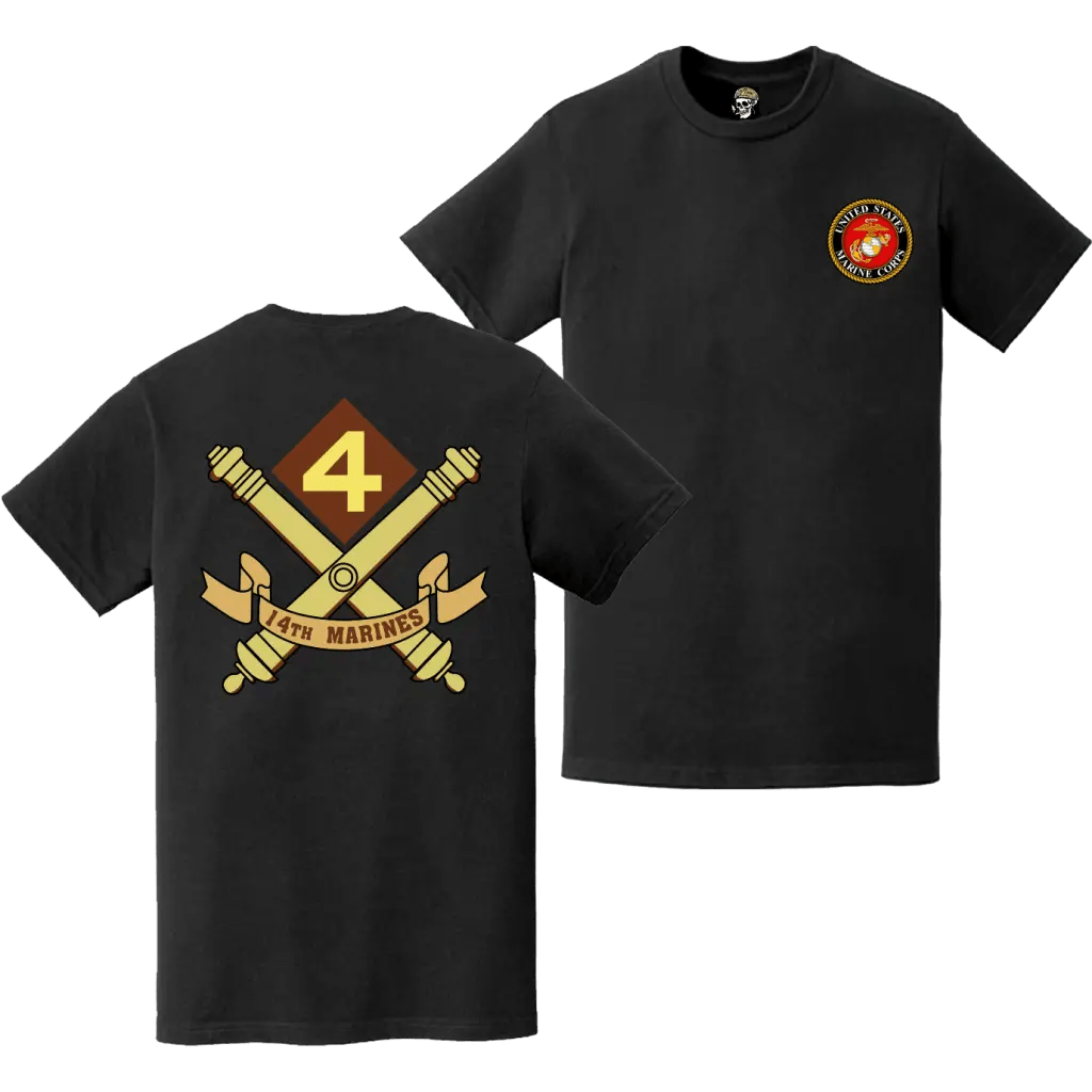 14th Marine Regiment Double-Sided EGA Logo T-Shirt Tactically Acquired   