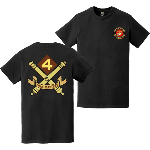 14th Marine Regiment Double-Sided EGA Logo T-Shirt Tactically Acquired   