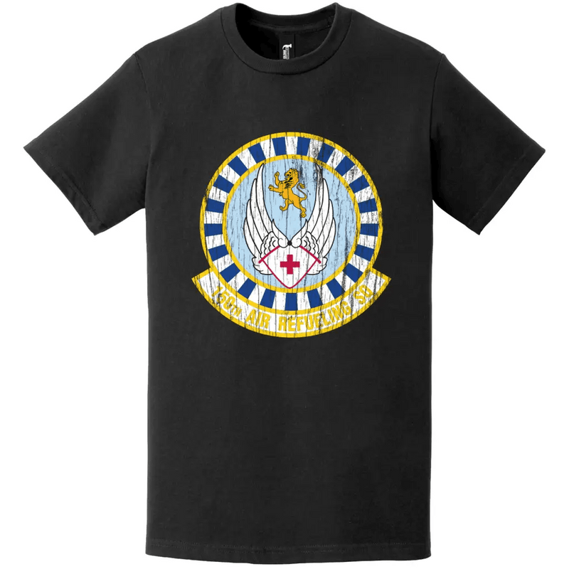 150th Air Refueling Squadron (55th ARS) Distressed Logo T-Shirt