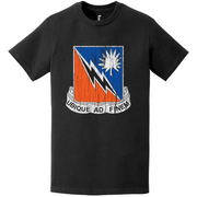 151st Signal Battalion Distressed DUI Logo Emblem T-Shirt Tactically Acquired   