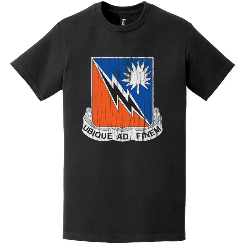 151st Signal Battalion Distressed DUI Logo Emblem T-Shirt
