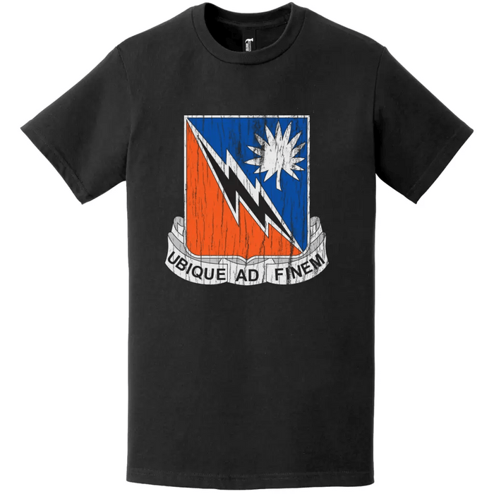 151st Signal Battalion Distressed DUI Logo Emblem T-Shirt Tactically Acquired   