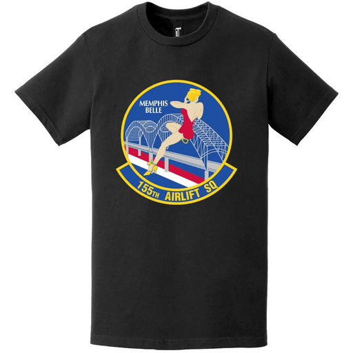 155th Airlift Squadron Logo Emblem T-Shirt Tactically Acquired   