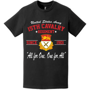 15th Cavalry Regiment Since 1901 Unit Legacy T-Shirt Tactically Acquired   