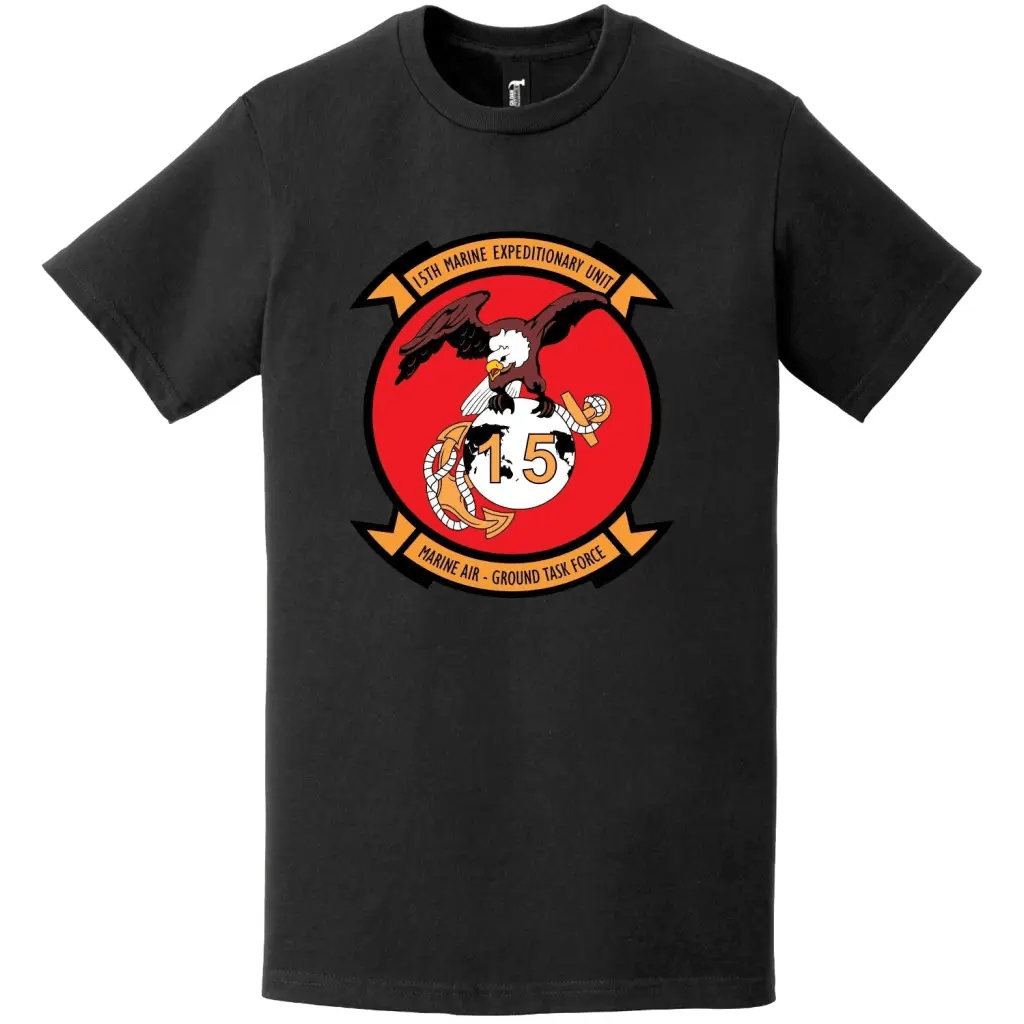 15th Marine Expeditionary Unit (15th MEU) Logo Emblem T-Shirt Tactically Acquired   