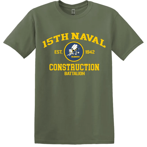 15th Naval Construction Battalion (15th NCB) WW2 Legacy T-Shirt Tactically Acquired   