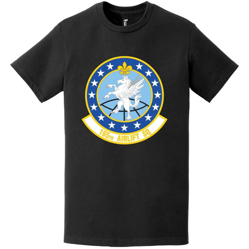 165th Airlift Squadron Logo Emblem T-Shirt Tactically Acquired   