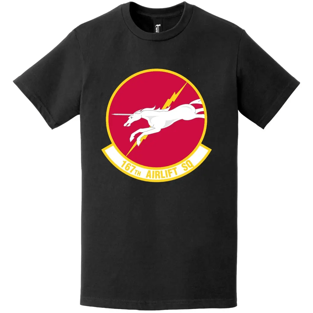 167th Airlift Squadron Logo Emblem T-Shirt Tactically Acquired   