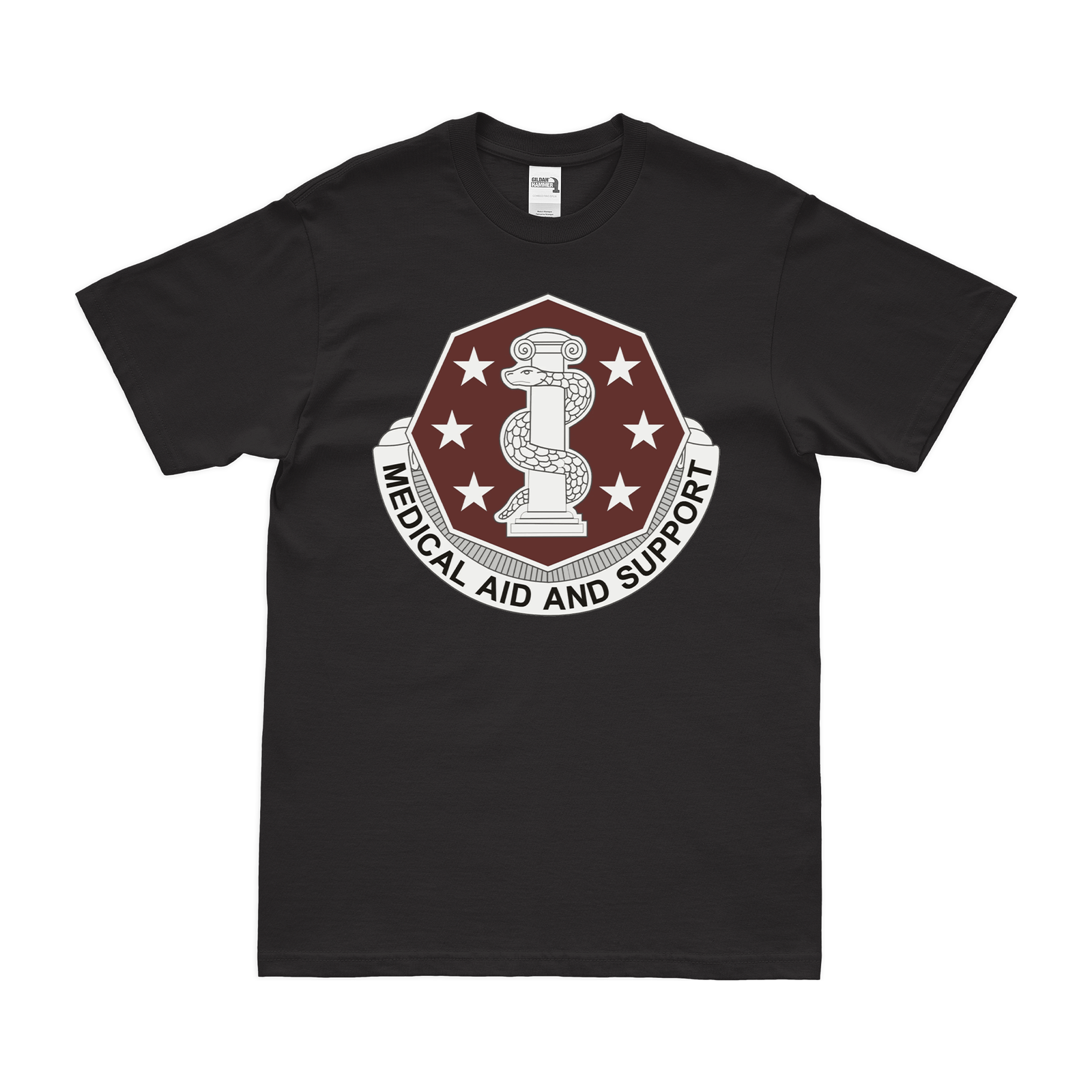 U.S. Army 168th Medical Battalion T-Shirt Tactically Acquired Black Clean Small