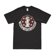 U.S. Army 168th Medical Battalion T-Shirt Tactically Acquired Black Distressed Small