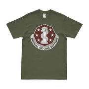 U.S. Army 168th Medical Battalion T-Shirt Tactically Acquired Military Green Distressed Small