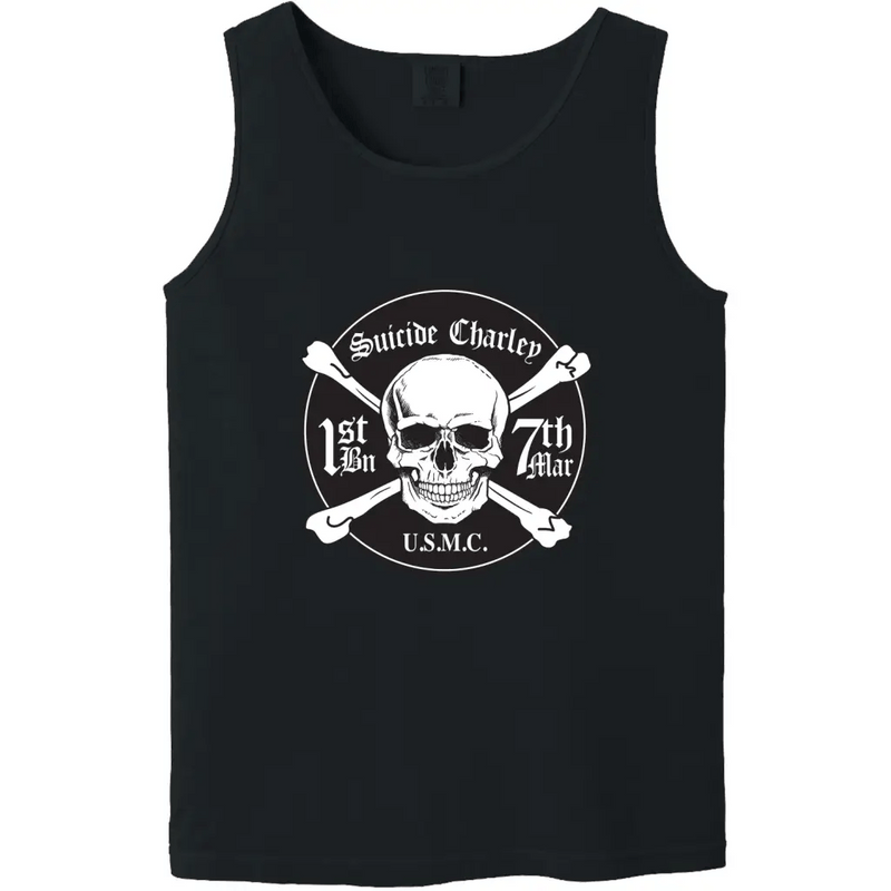 1/7 Marines Suicide Charlie Unit Logo Emblem Tank Top