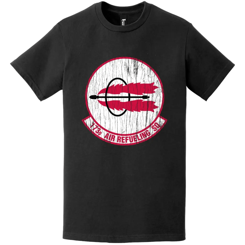 173rd Air Refueling Squadron (55th ARS) Distressed Logo T-Shirt Tactically Acquired   