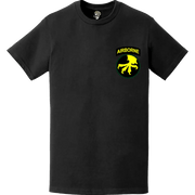 17th Airborne Division Logo Emblem Left Chest T-Shirt Tactically Acquired   