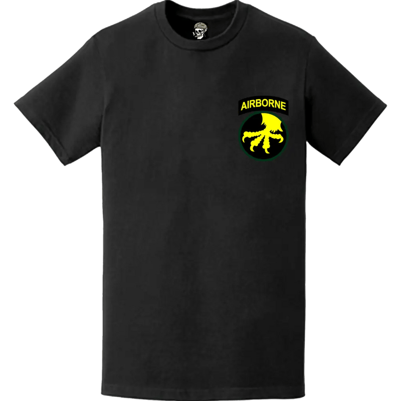 17th Airborne Division Logo Emblem Left Chest T-Shirt