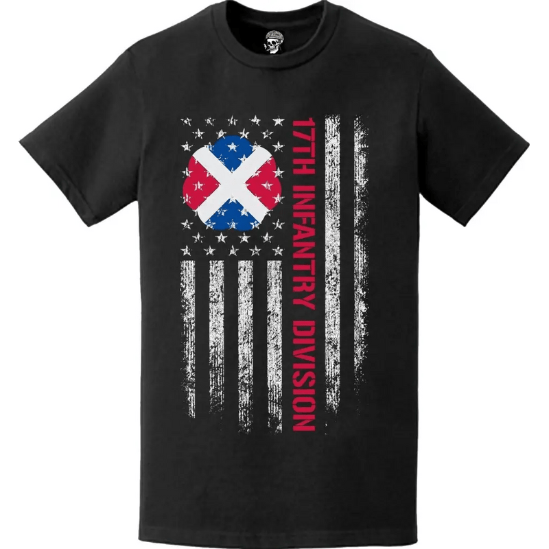 17th Infantry Division (17th ID) American Flag T-Shirt