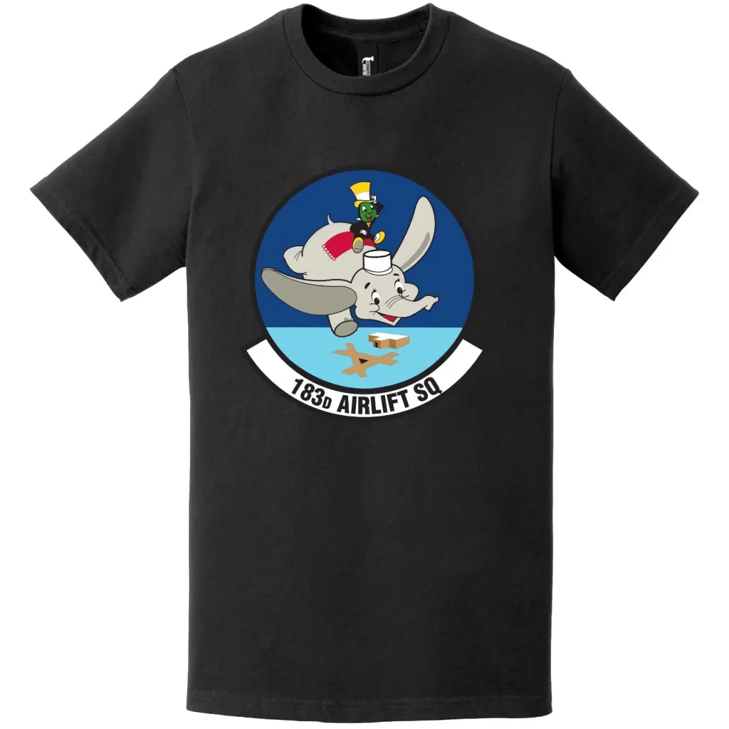 183rd Airlift Squadron Logo Emblem T-Shirt Tactically Acquired   