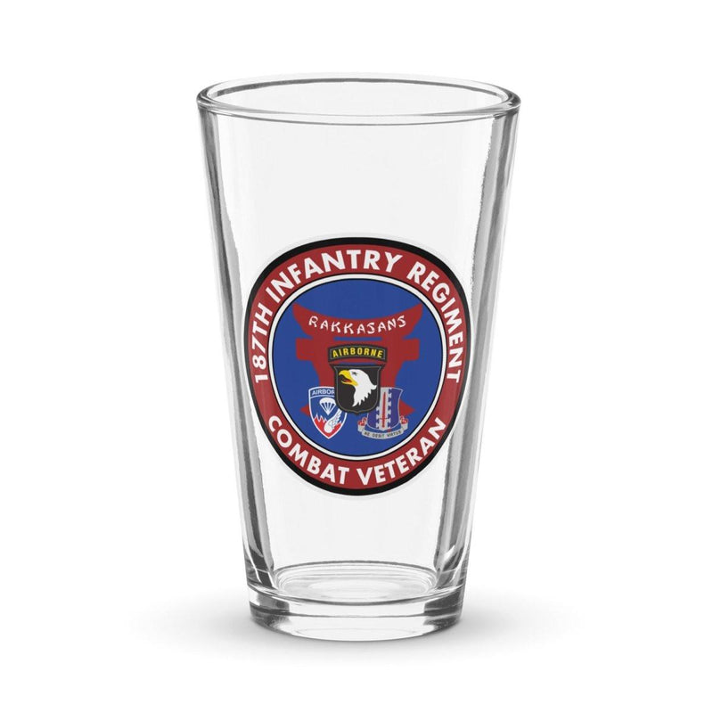 187th Infantry "Rakkasans" Combat Veteran Beer Pint Glass
